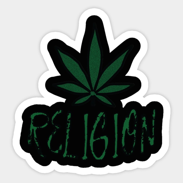 Cannabis Religion Sticker by GetHy